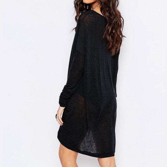 One Teaspoon Soho Wool Long Sleeve Dress Black Size XXS - Picture 12 of 14